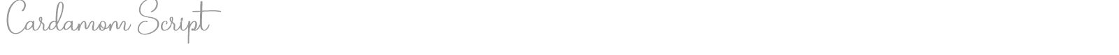 Cardamom Script font preview